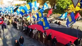 Марш неонацистов в столице Украины