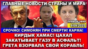 Израиль "закатывает Газу в асфальт"! Грета Тумберг сжигает корабли! Симонян настигла карма!